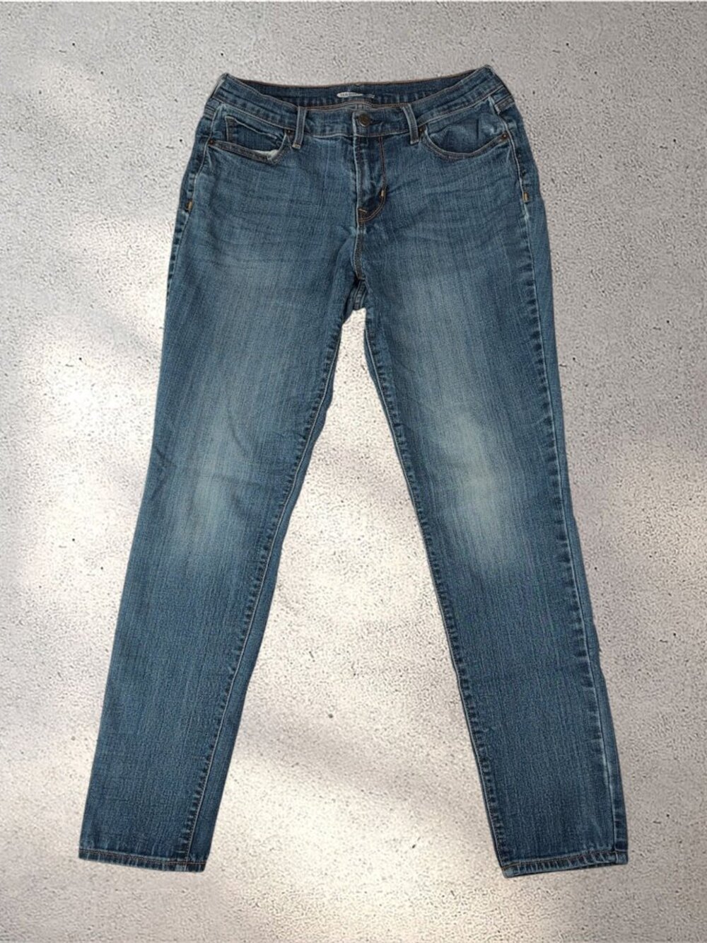 Old Navy Curvy Skinny Jeans Women’s Size 6 Medium Wash Stretch Denim Minimalist
